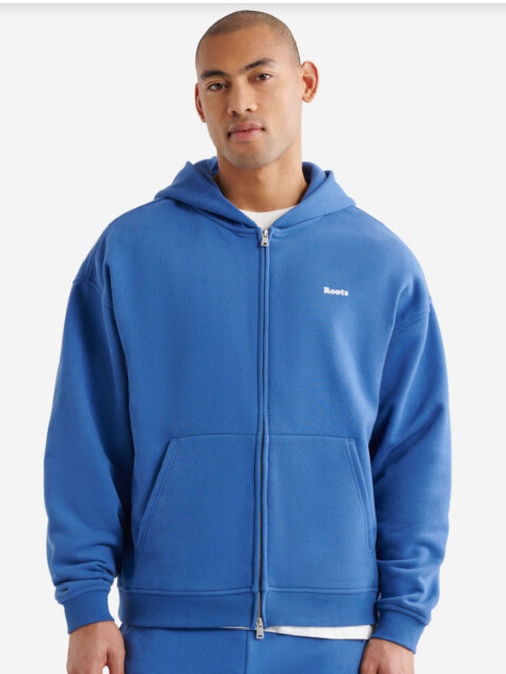 Roots Men’s Cloud Full Zip - XL monsoon blue NWT